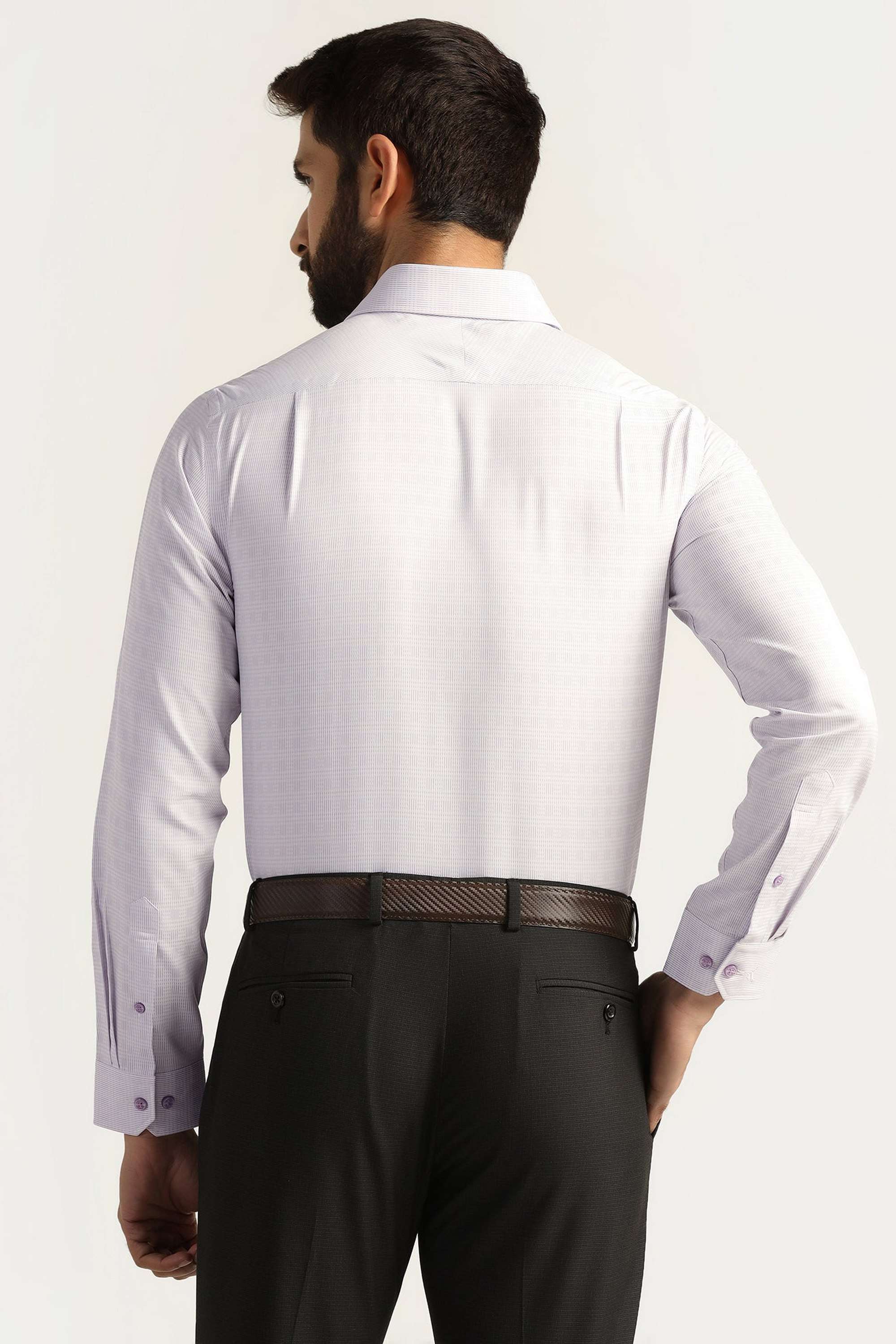 Dobby-Polyester-Slim-Fit-Men-s-Shirt