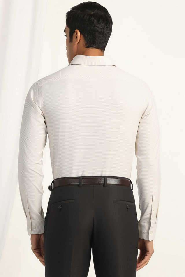 Dobby-Polyester-Slim-Fit-Men-s-Formal-Wear-Shirt