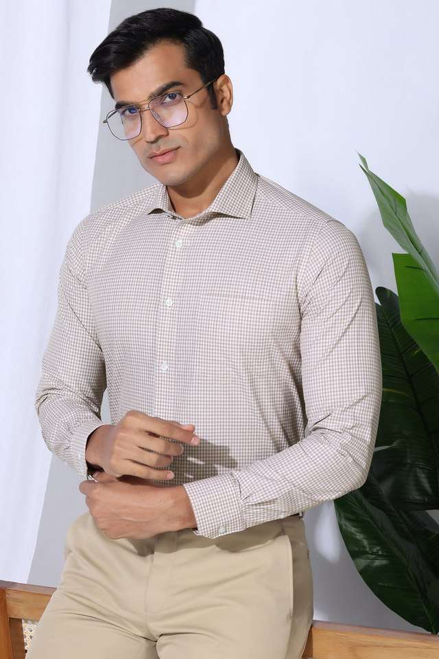 Checks-Cotton-Slim-Fit-Men-s-Formal-Wear-Shirt