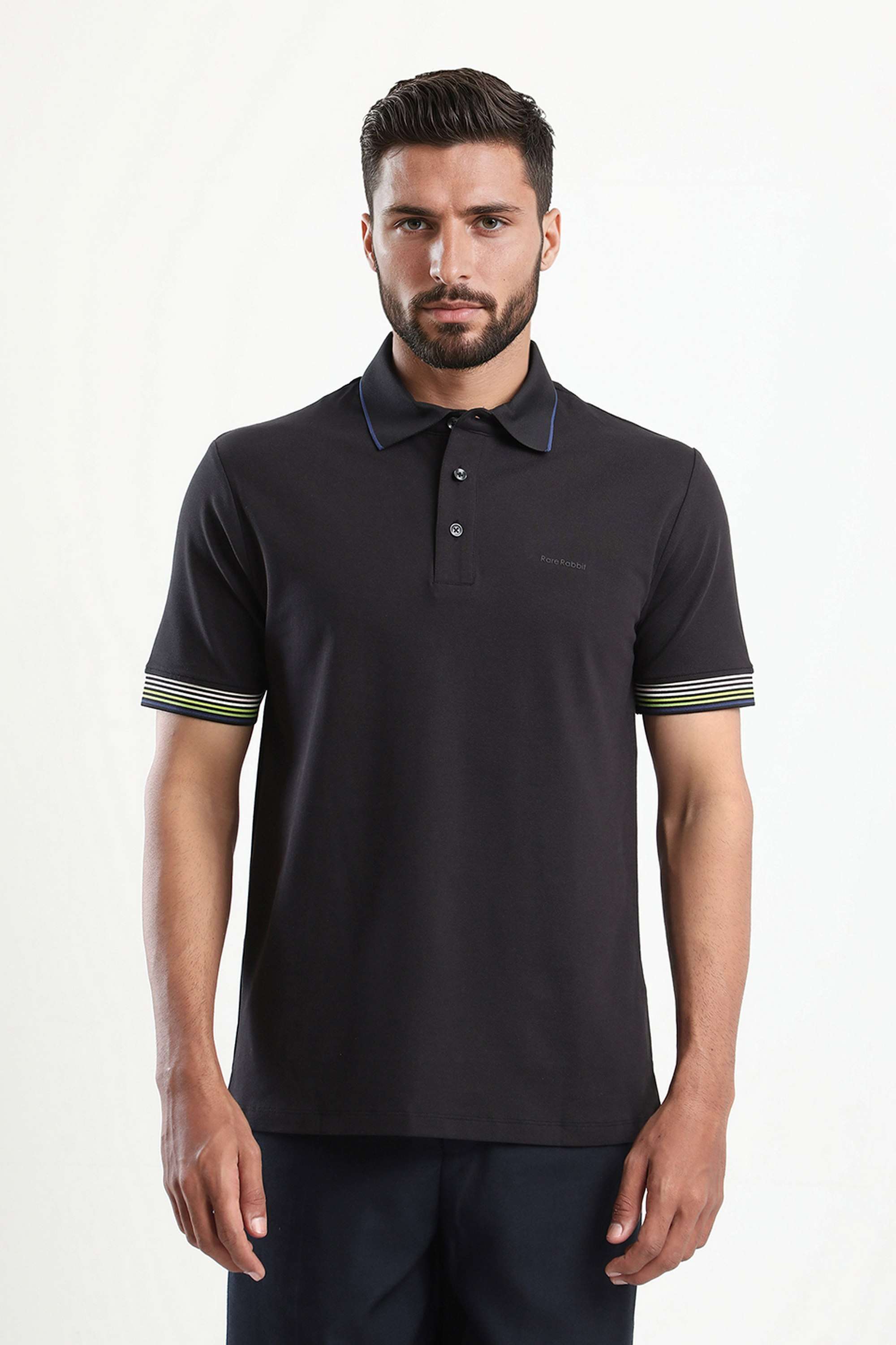 Solid-Cotton-Polo-Men-s-T-Shirt