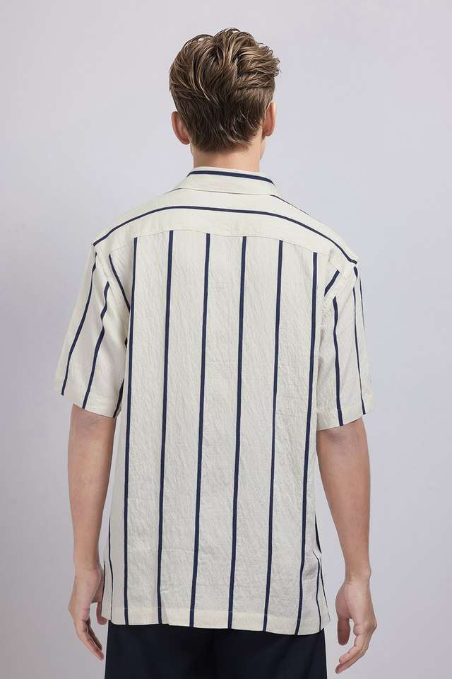 Stripes-Blended-Fabric-Regular-Fit-Men-s-Casual-Wear-Shirt