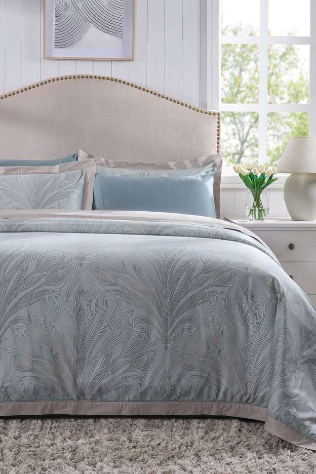 Baroque-Feathering-Blue-King-Duvet-Cover-with-Pillow-Case