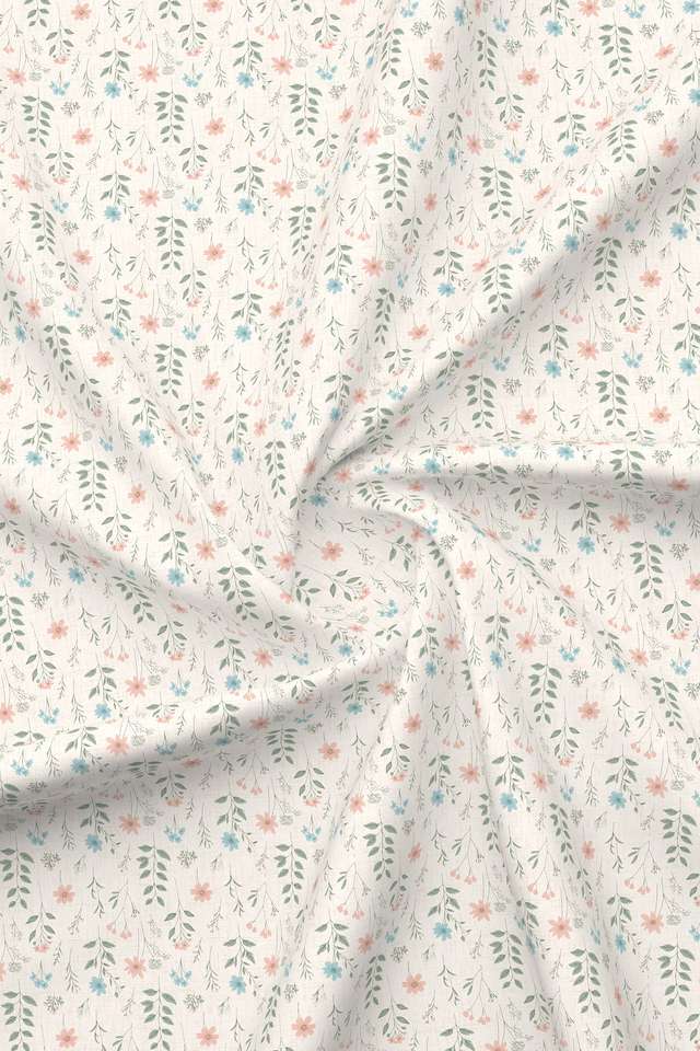 Cottage-Garden-100--Cotton-300-TC-Single-Bedsheet-with-1-Pillow-Cover---Pink-Floral