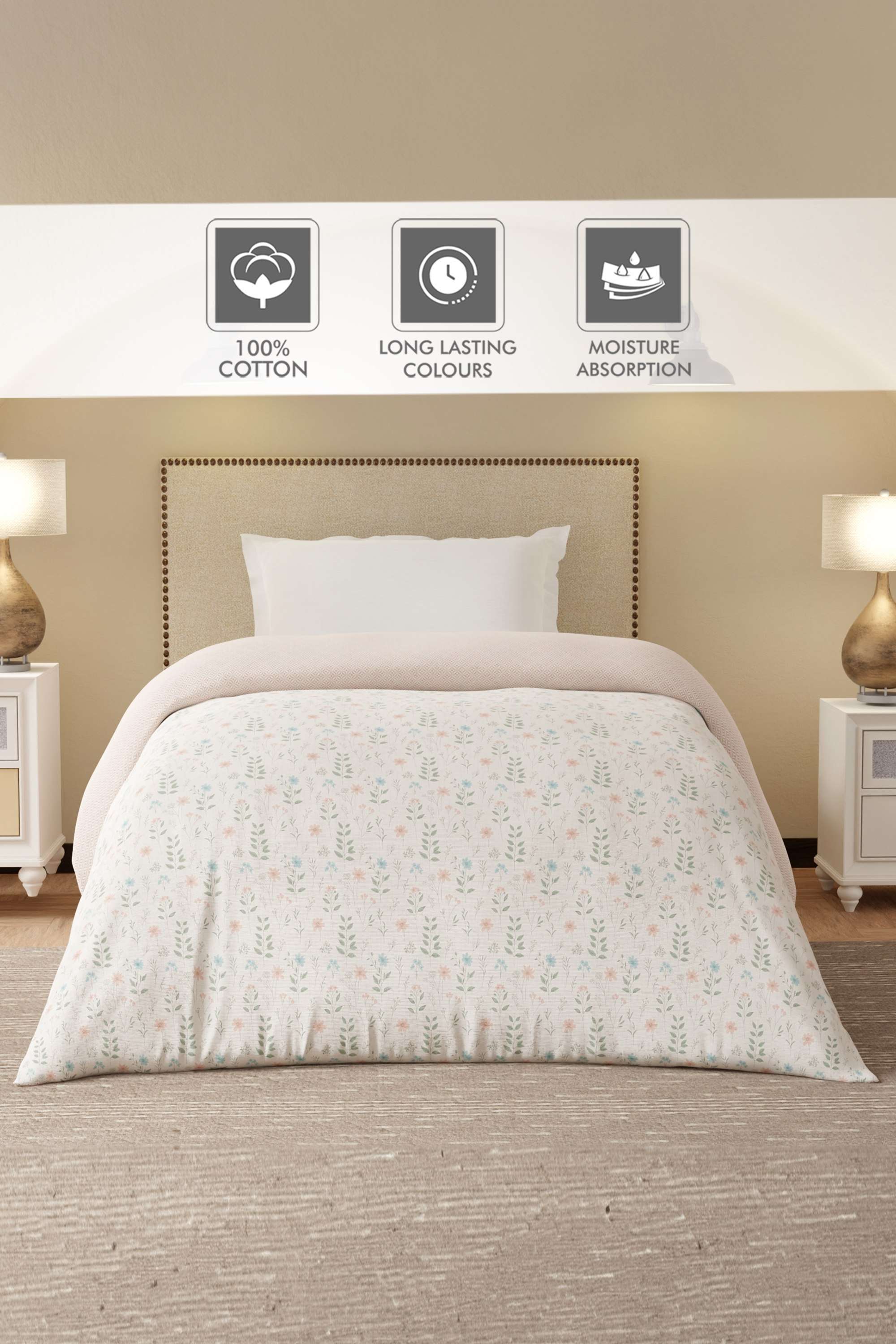 Cottage-Garden-100--Cotton-300-TC-Grey-Printed-Single-Reversible-Comforter