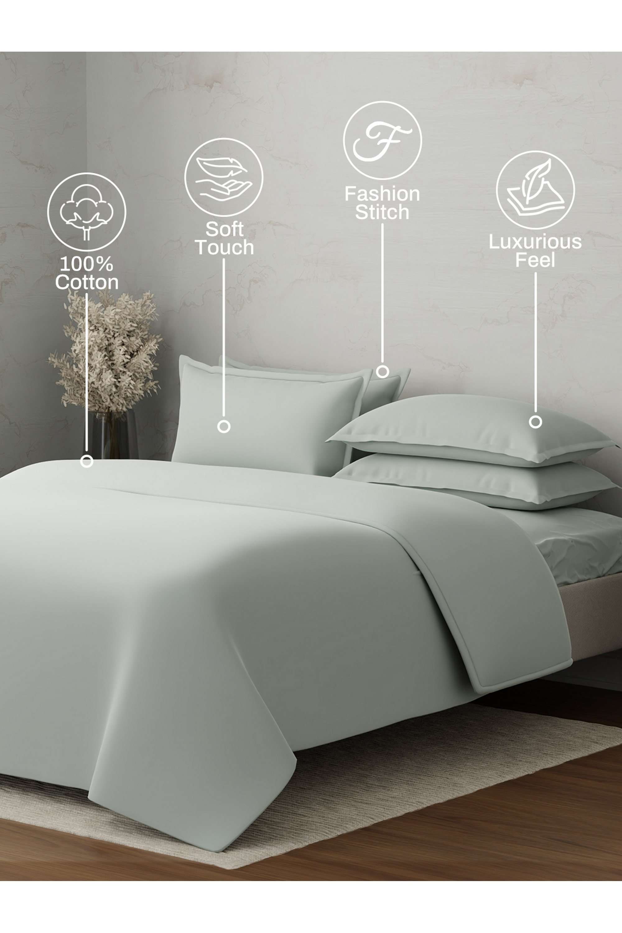 Emblem-100--Cotton-300-TC-Grey-King-Bedding-Set