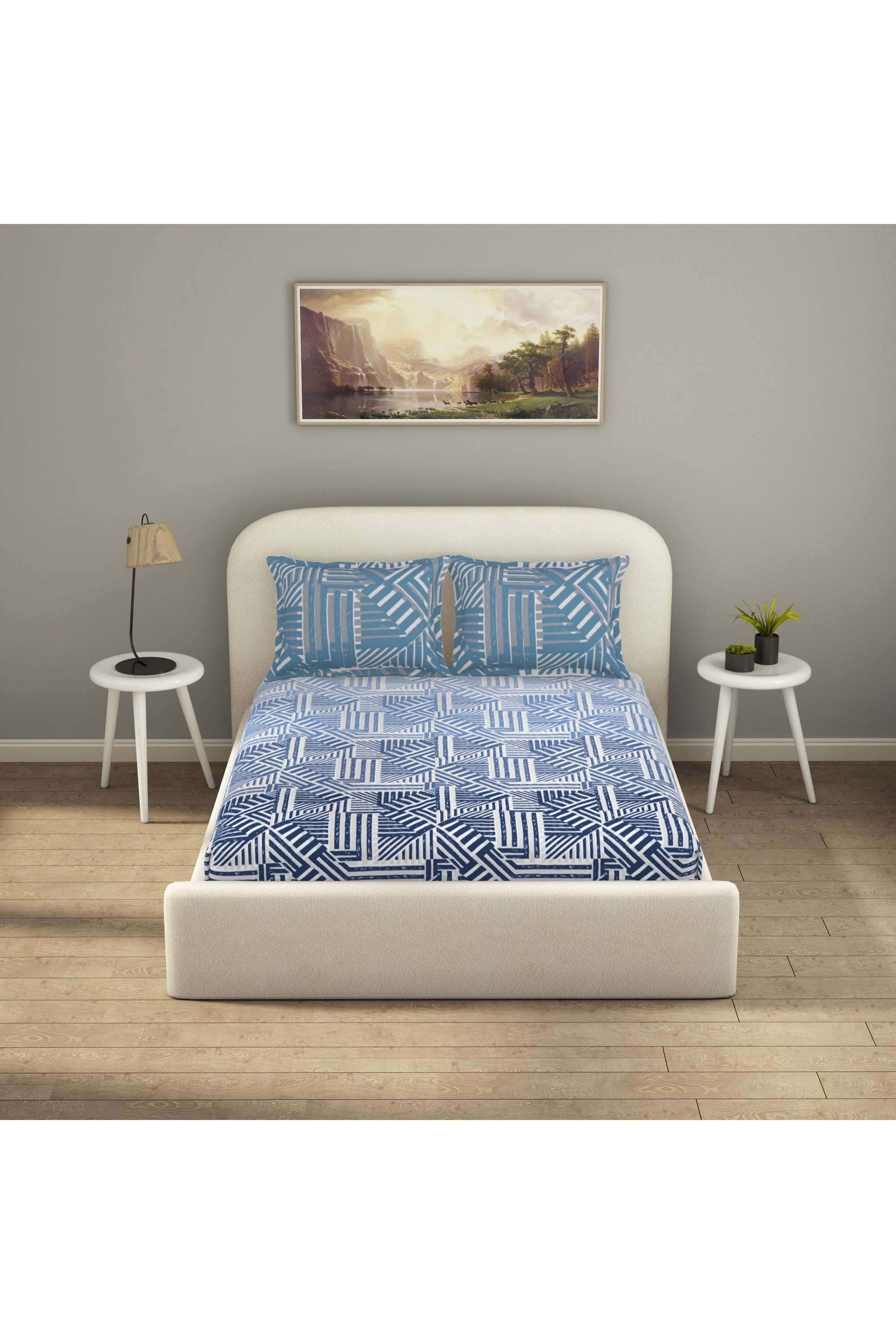 Geometric-Super-Softbreathable-Fabric-Fitted-Sheets-Super-Soft-Safe-For-Skin-Breathable-Fabric