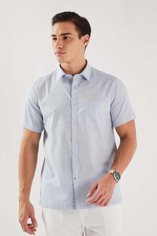 Solid-Cotton-Slim-Fit-Men-s-Casual-Wear-Shirt