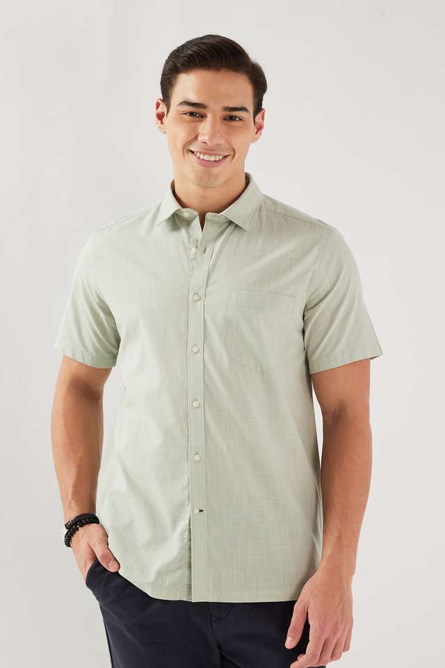 Solid-Cotton-Slim-Fit-Men-s-Casual-Wear-Shirt