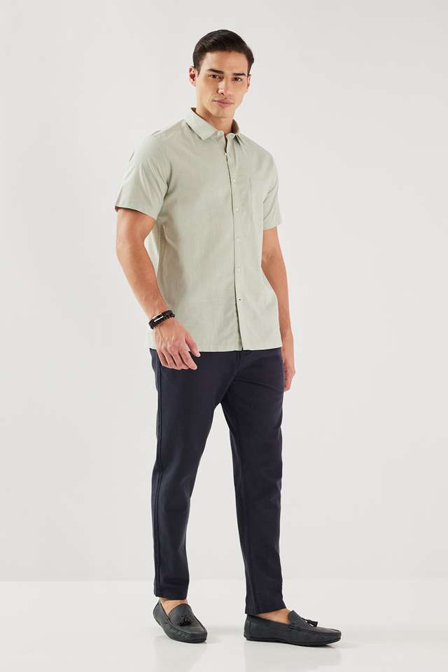 Solid-Cotton-Slim-Fit-Men-s-Casual-Wear-Shirt