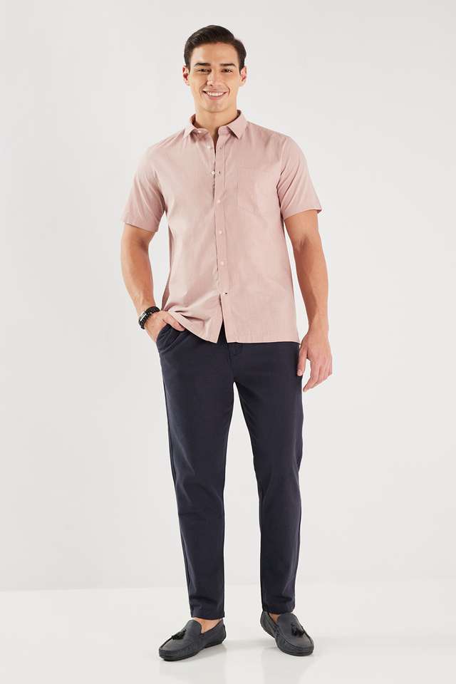 Solid-Cotton-Slim-Fit-Men-s-Casual-Wear-Shirt