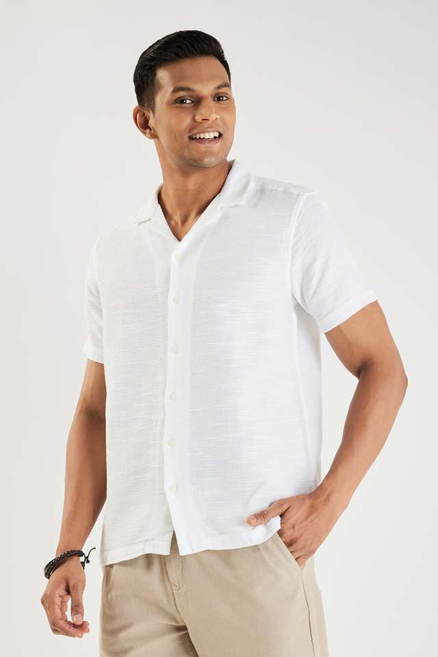 Textured-Cotton-Slim-Fit-Men-s-Casual-Wear-Shirt