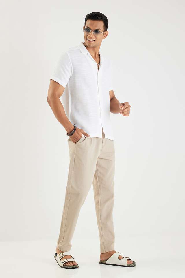 Textured-Cotton-Slim-Fit-Men-s-Casual-Wear-Shirt