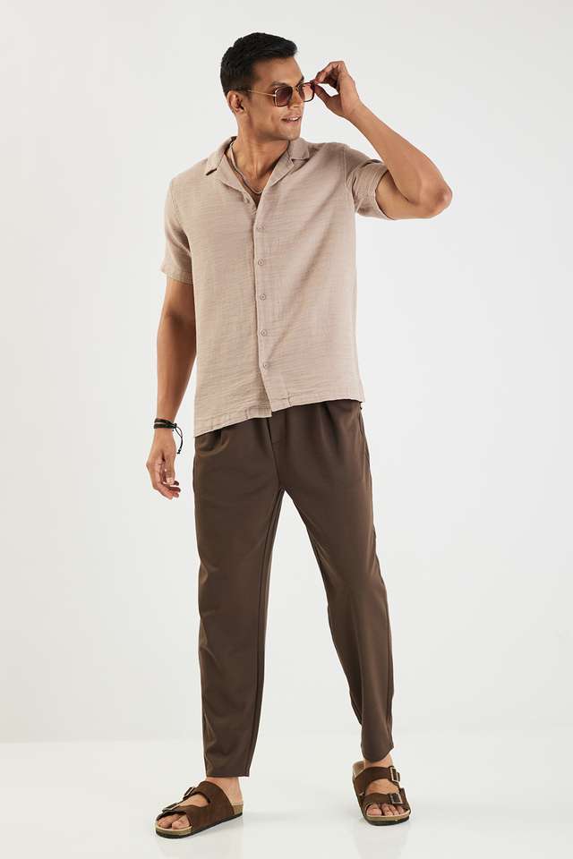 Textured-Cotton-Slim-Fit-Men-s-Casual-Wear-Shirt