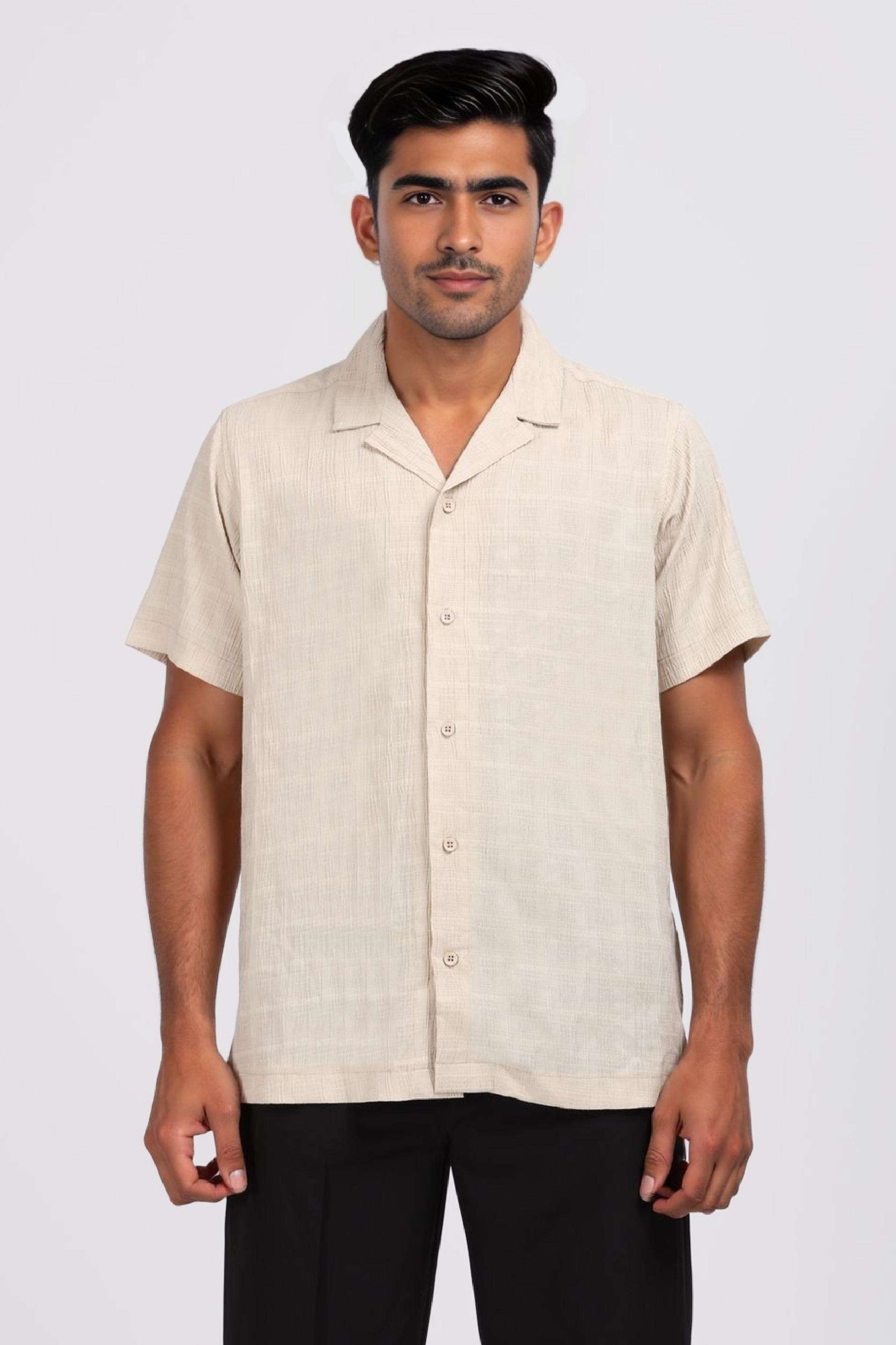 Blended-Fabric-Regular-Fit-Men-Shirt