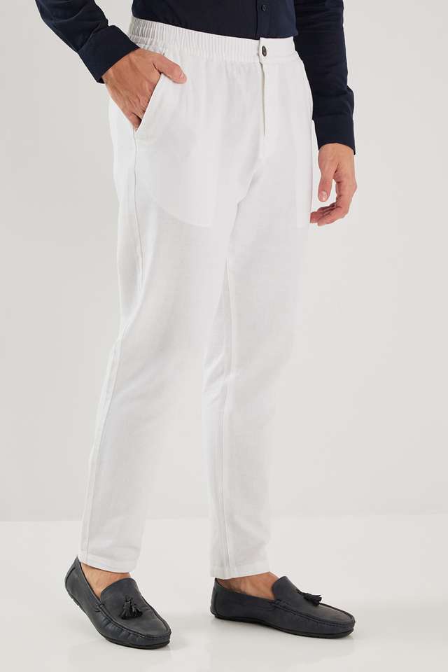Solid-Cotton-Relaxed-Fit-Men-s-Casual-Wear-Trousers