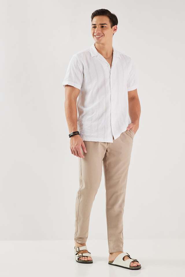 Solid-Cotton-Relaxed-Fit-Men-s-Casual-Wear-Trousers