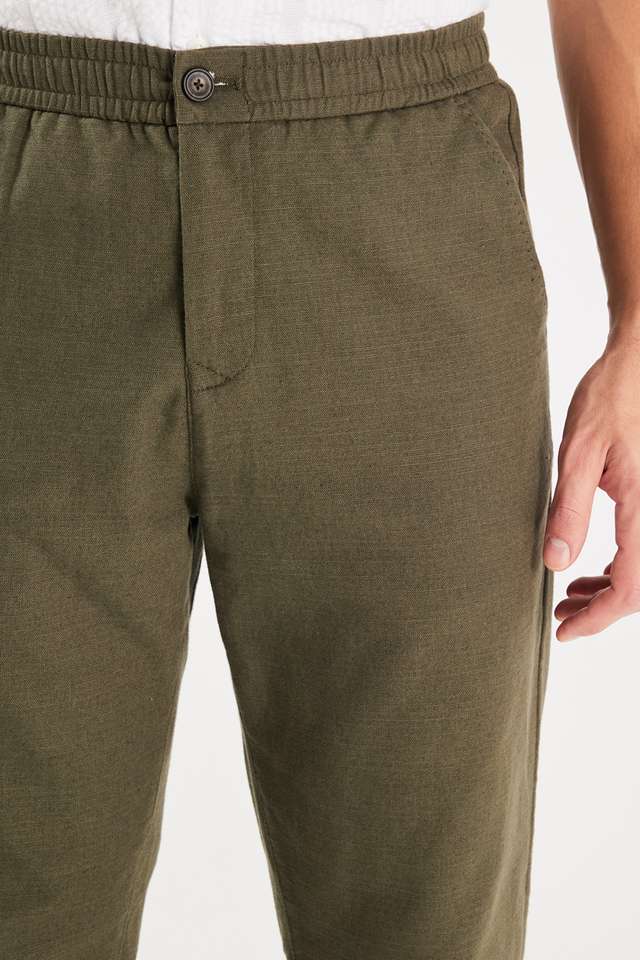 Solid-Cotton-Relaxed-Fit-Men-s-Casual-Wear-Trousers