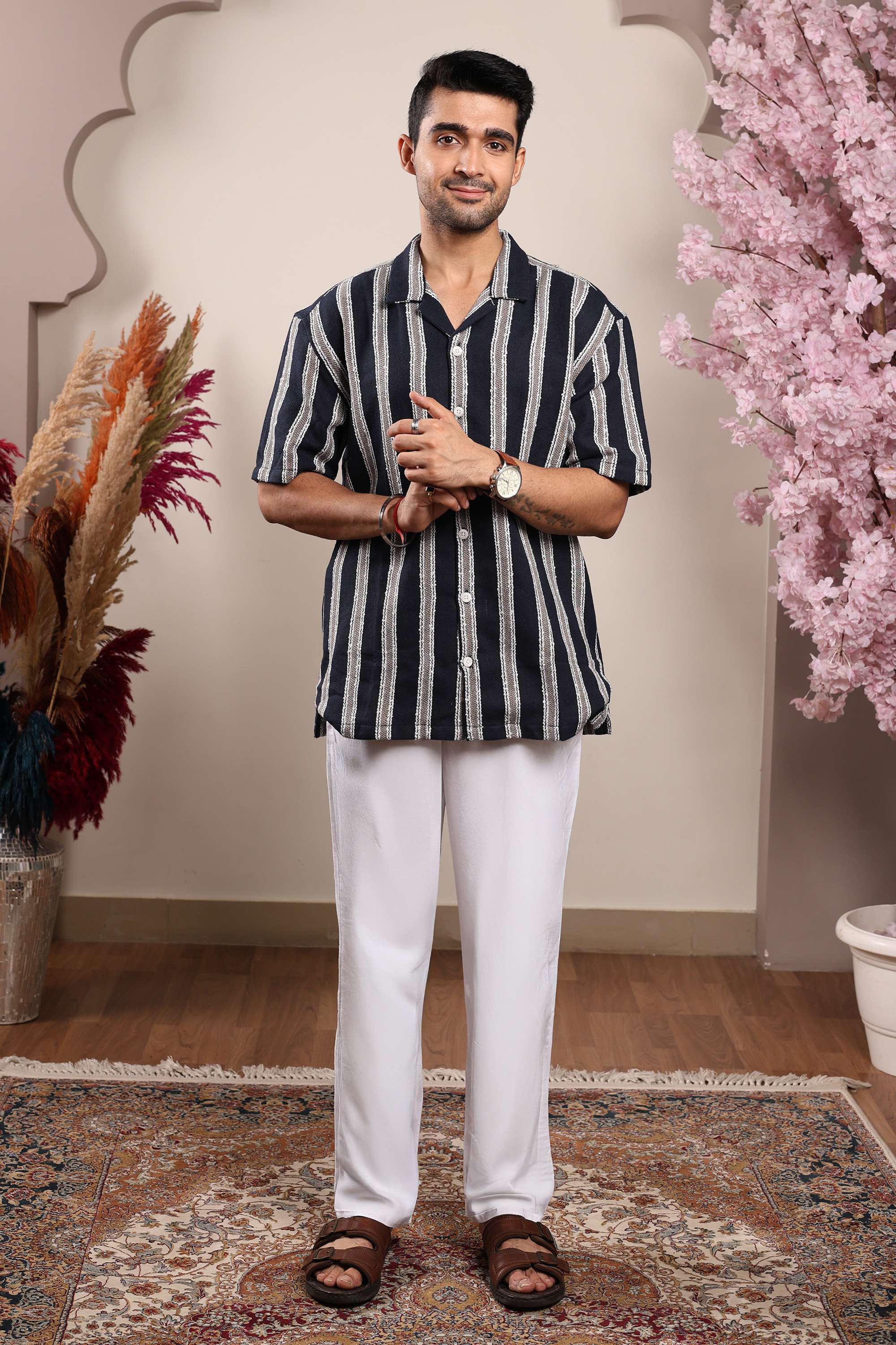 Blended-Fabric-Regular-Fit-Men-Chinos