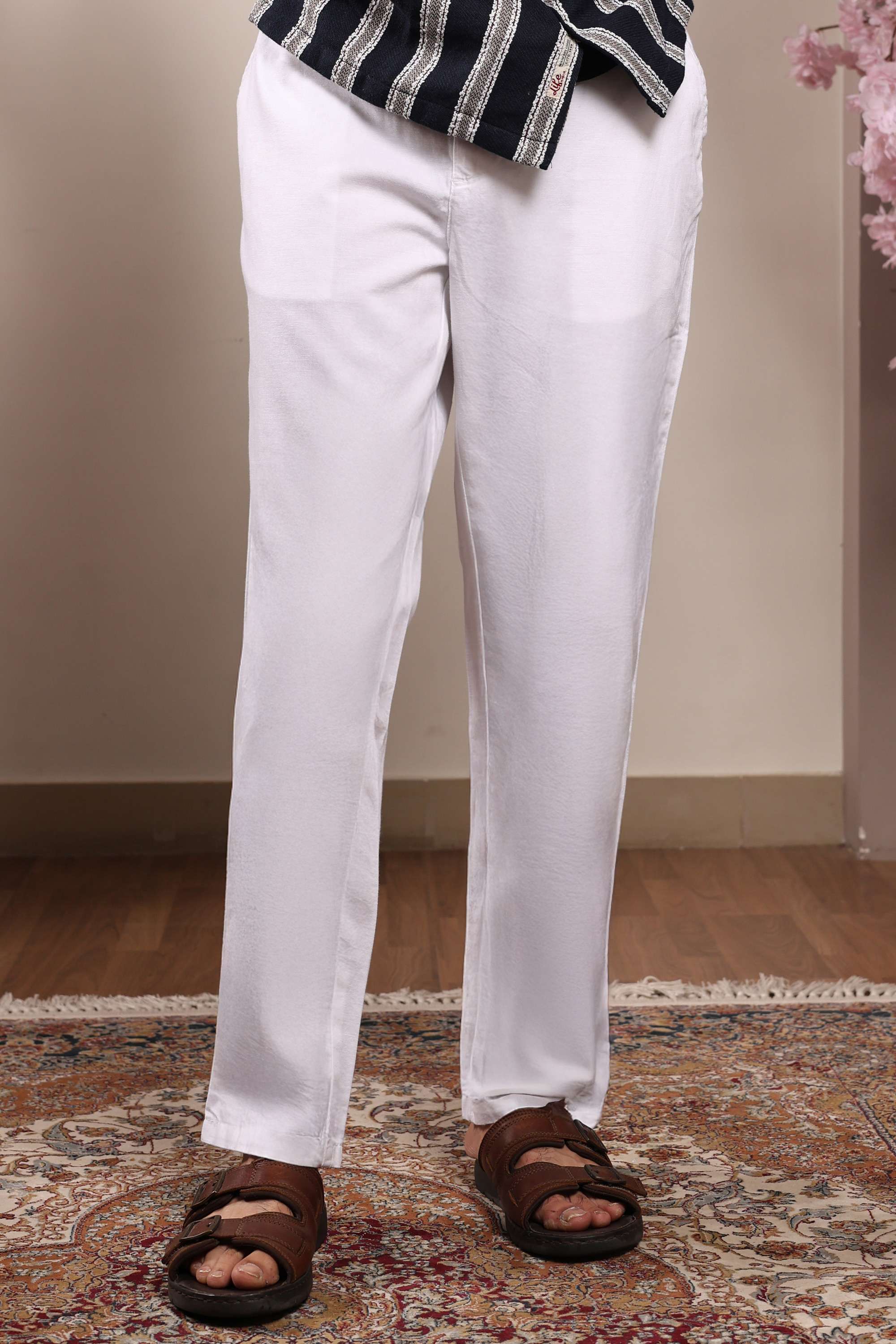 Blended-Fabric-Regular-Fit-Men-Chinos
