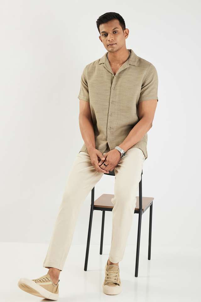 Solid-Cotton-Slim-Fit-Men-s-Casual-Wear-Trousers