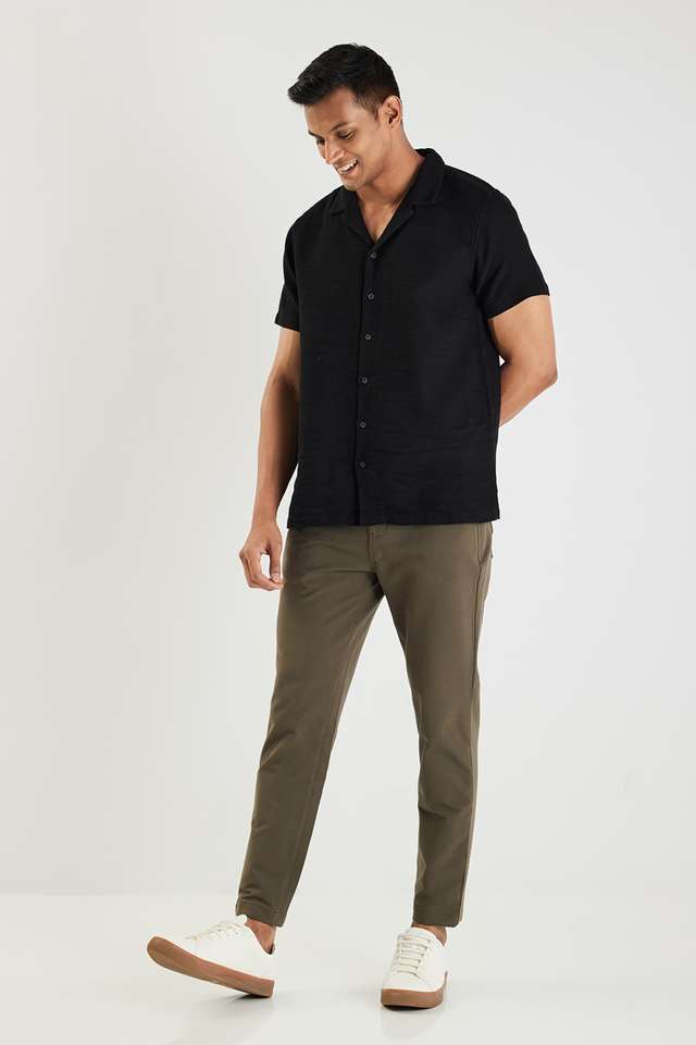 Solid-Cotton-Slim-Fit-Men-s-Casual-Wear-Trousers