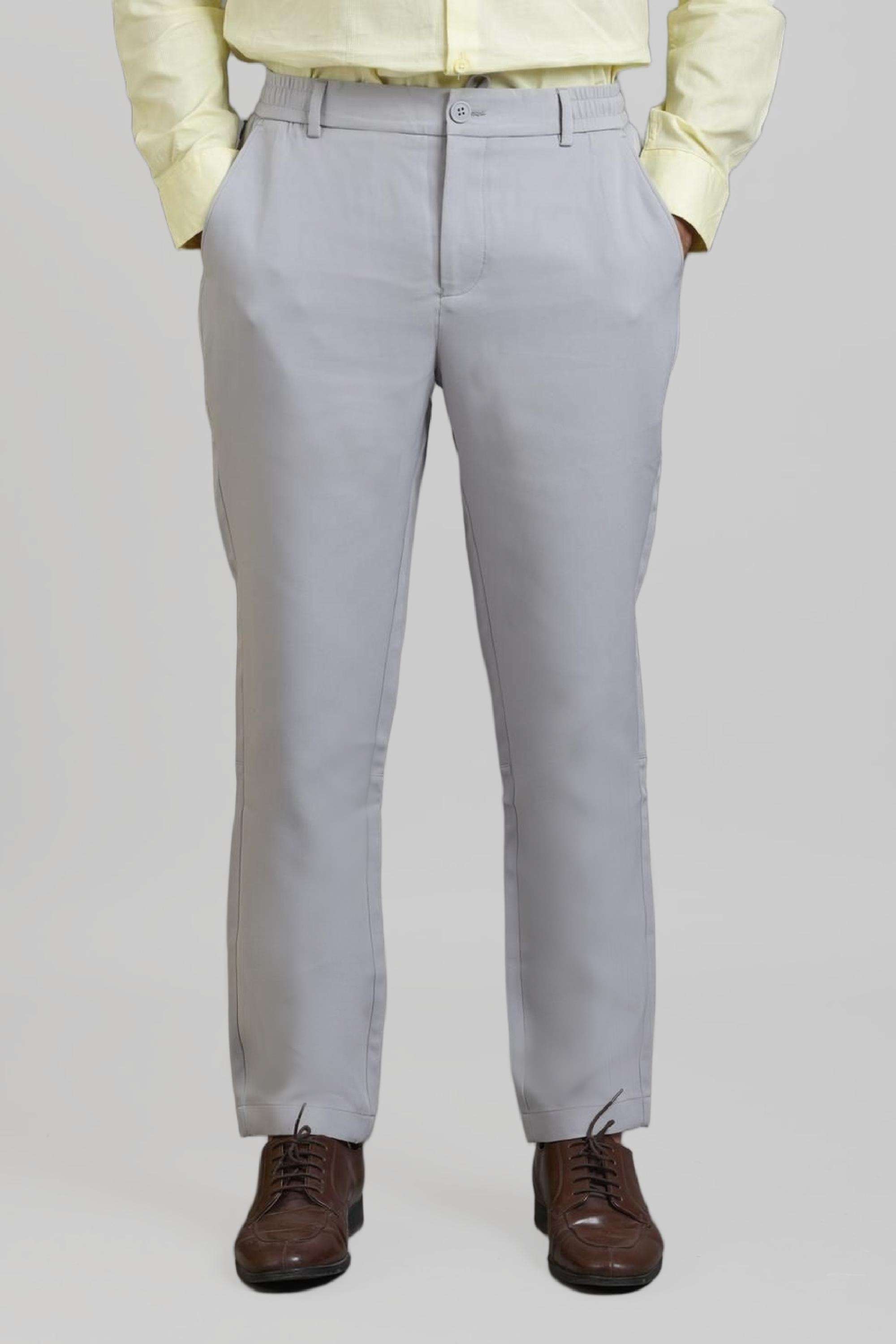 Blended-Fabric-Regular-Fit-Men-Trousers