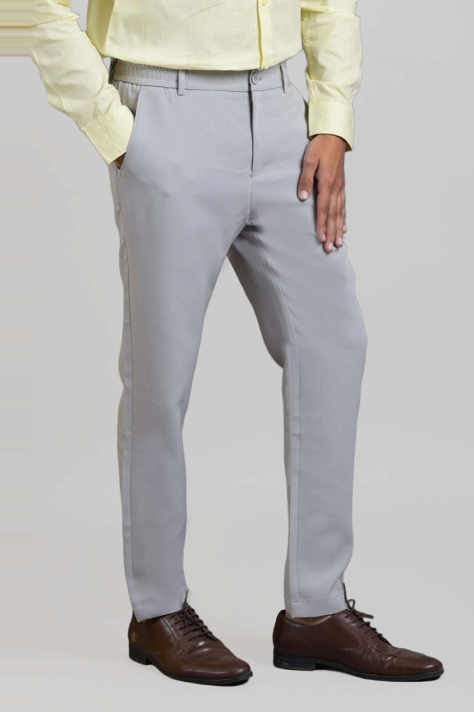Blended-Fabric-Regular-Fit-Men-Trousers