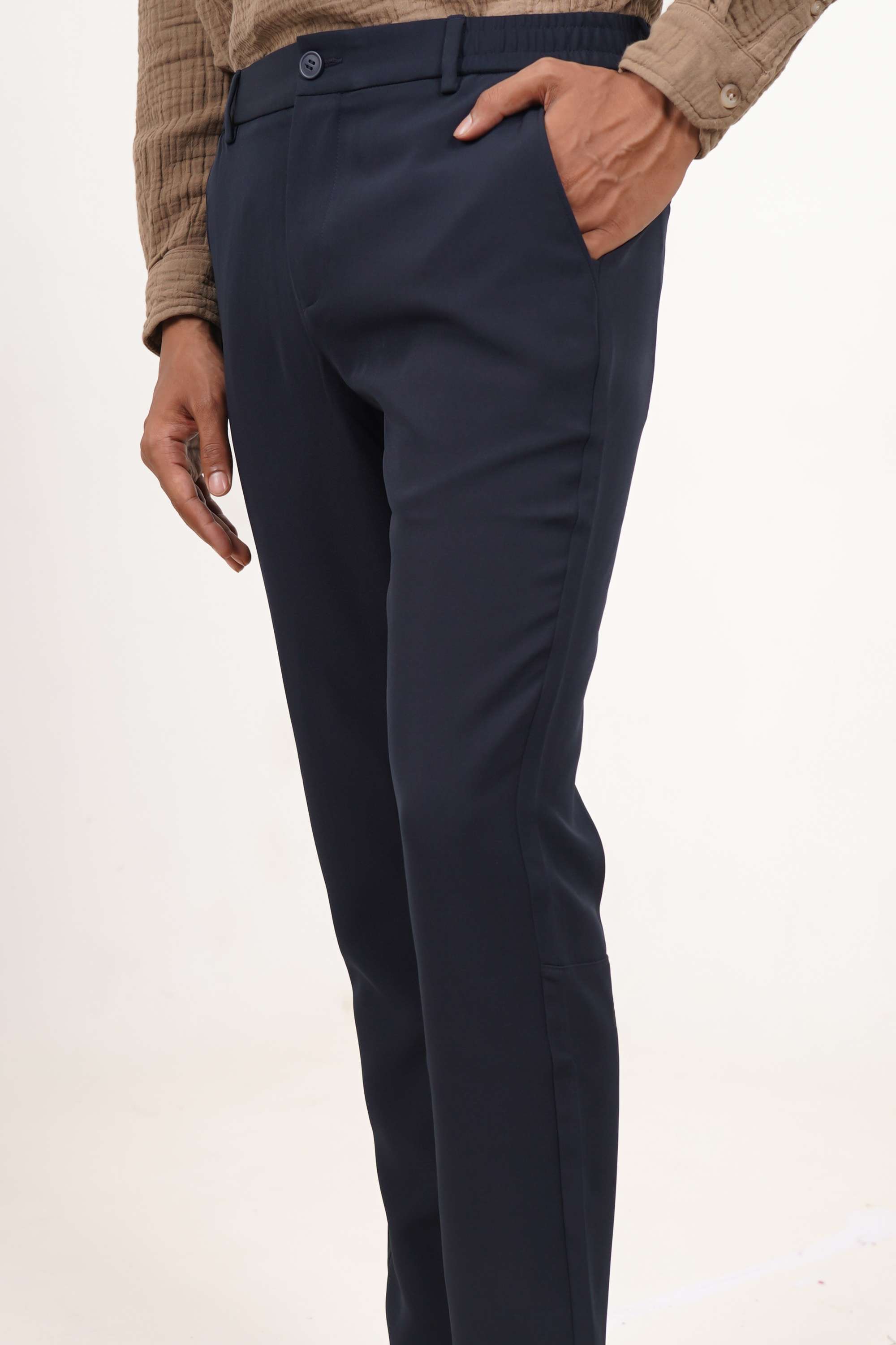 Solid-Polyester-Regular-Fit-Men-s-Casual-Wear-Trousers