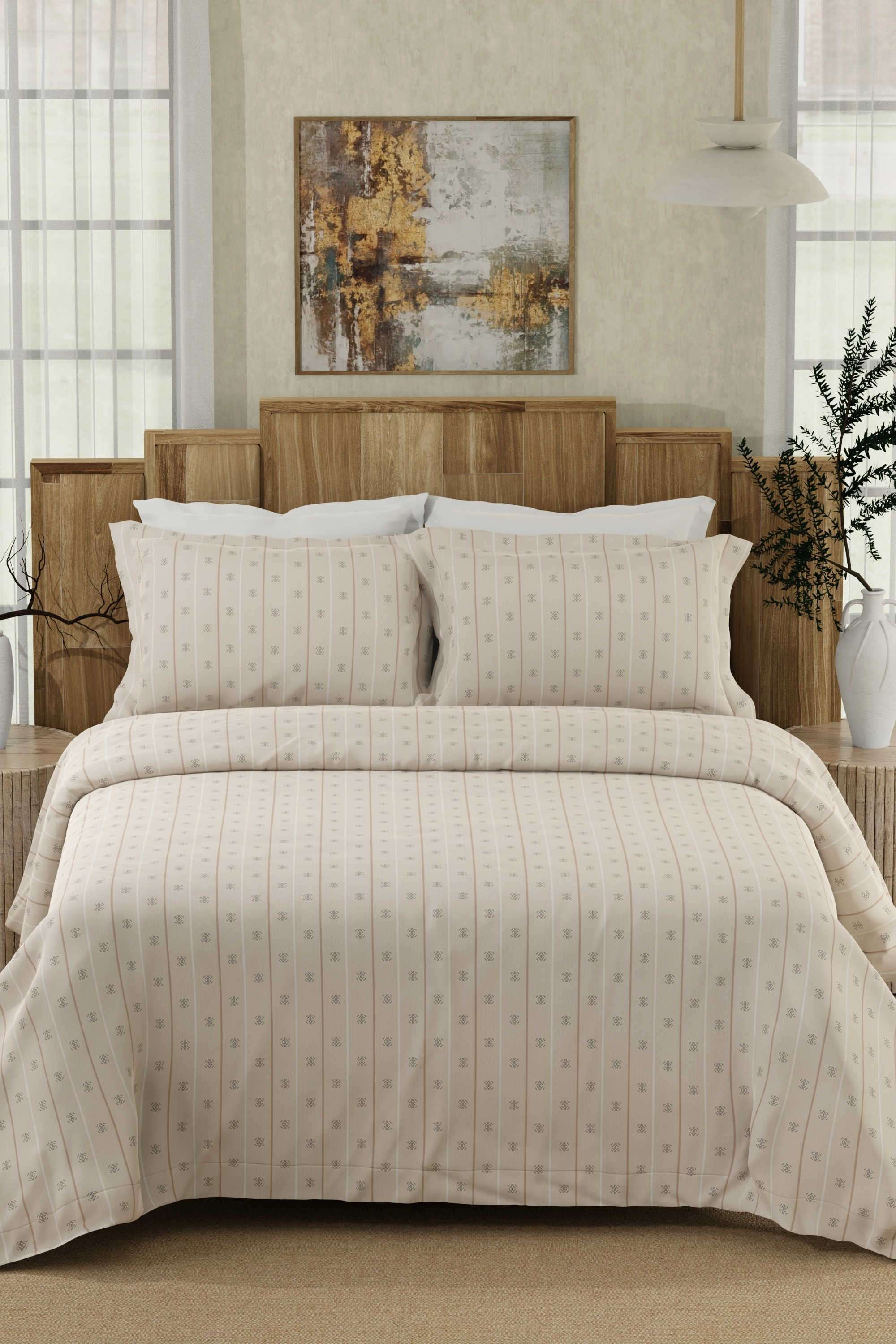 Gardenia-Augusta-100--Cotton-300-TC-Grey-Digitally-Printed-Super-King-Bedsheet-with-2-Pillow-Covers