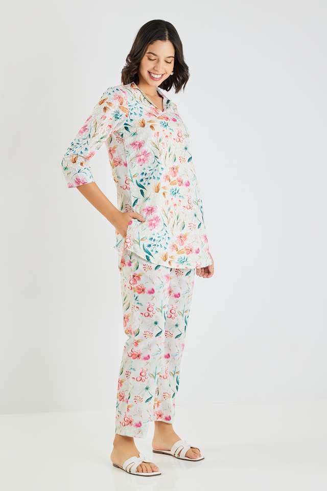 Printed-Full-Length-Cotton-Woven-Women-s-Co-Ord-Set