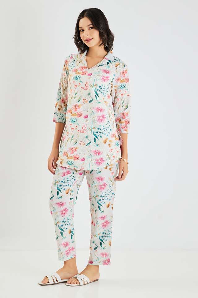 Printed-Full-Length-Cotton-Woven-Women-s-Co-Ord-Set