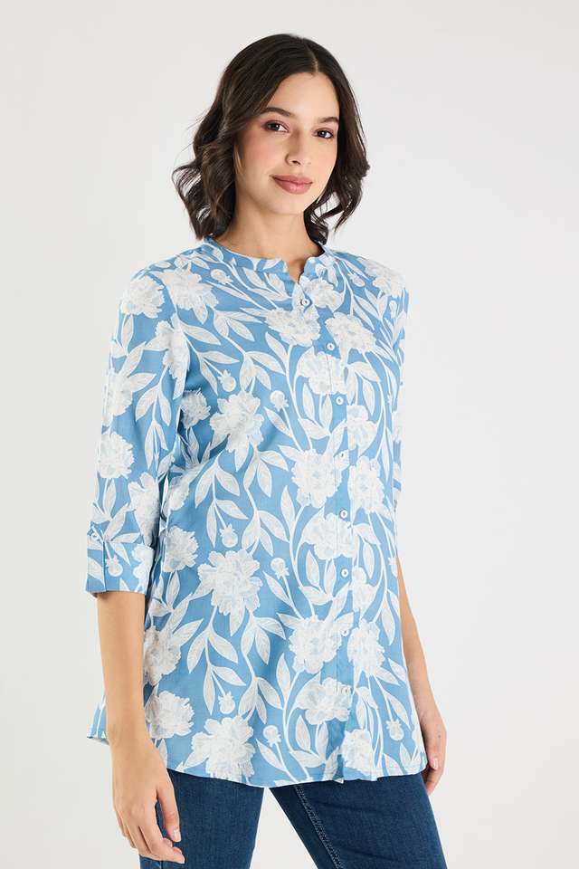 Printed-Rayon-Collared-Women-s-Tunic