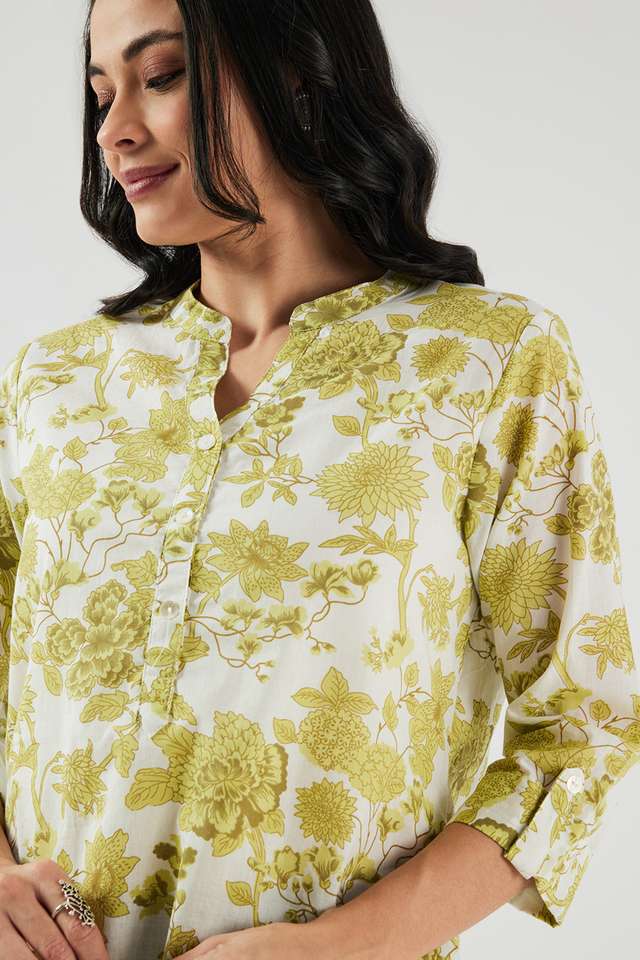 Printed-Cotton-Y-Neck-Women-s-Tunic