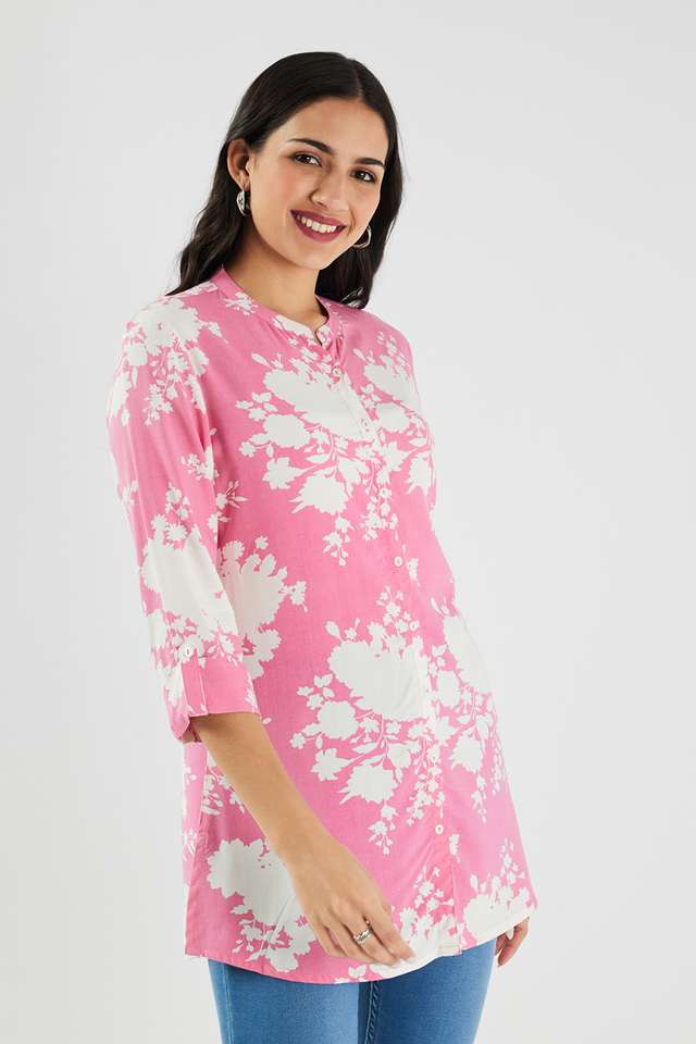 Printed-Rayon-Collared-Women-s-Tunic
