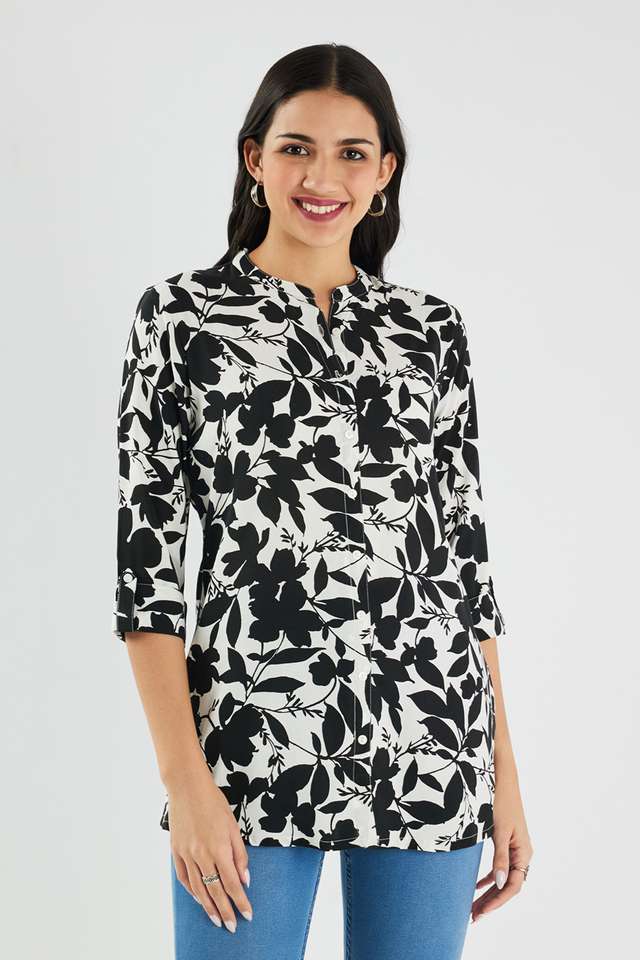 Printed-Rayon-Collared-Women-s-Tunic