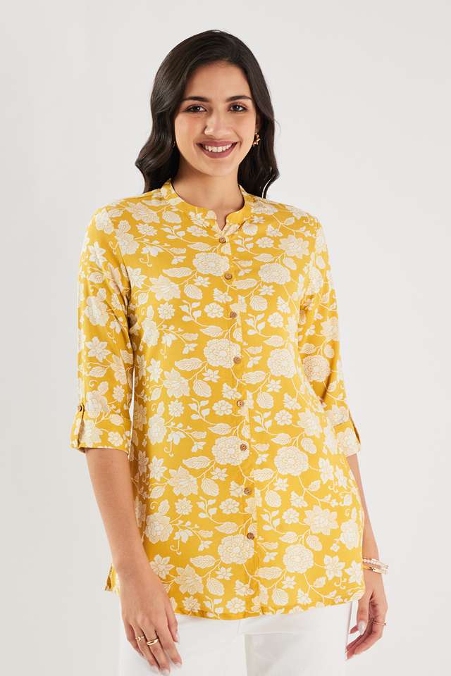 Printed-Rayon-Collared-Women-s-Tunic