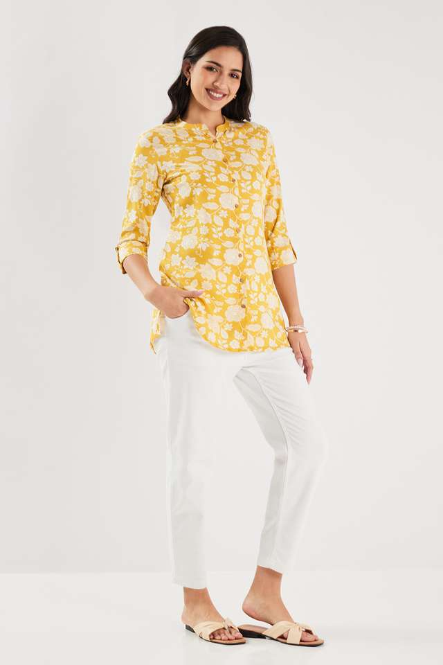 Printed-Rayon-Collared-Women-s-Tunic