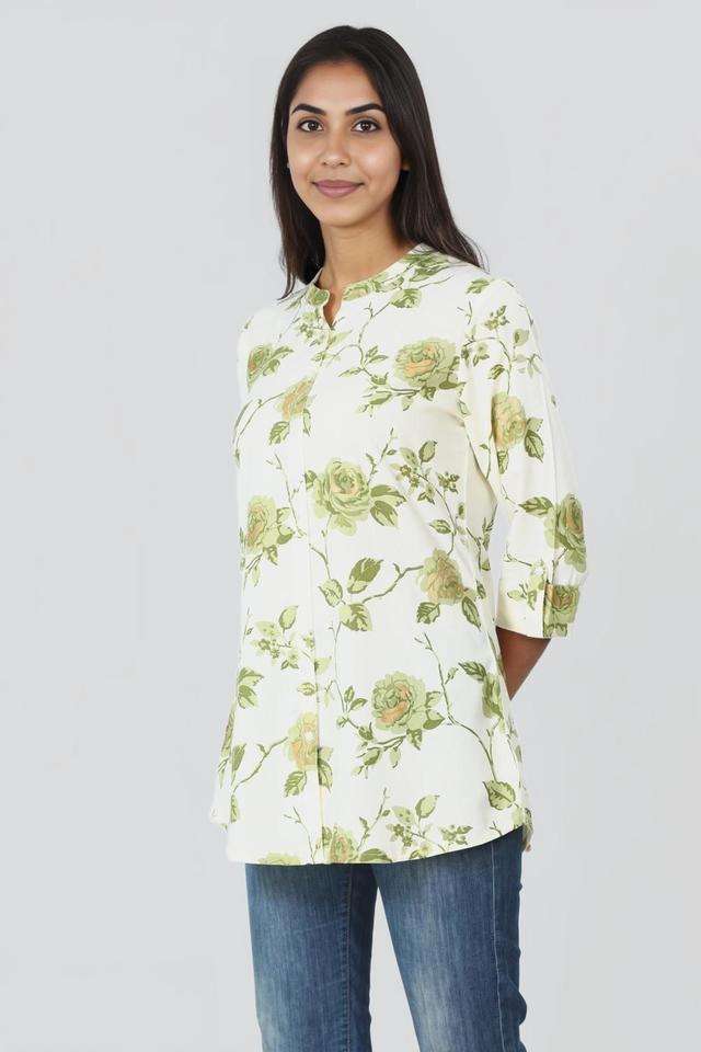 Printed-Rayon-Collared-Women-s-Tunic