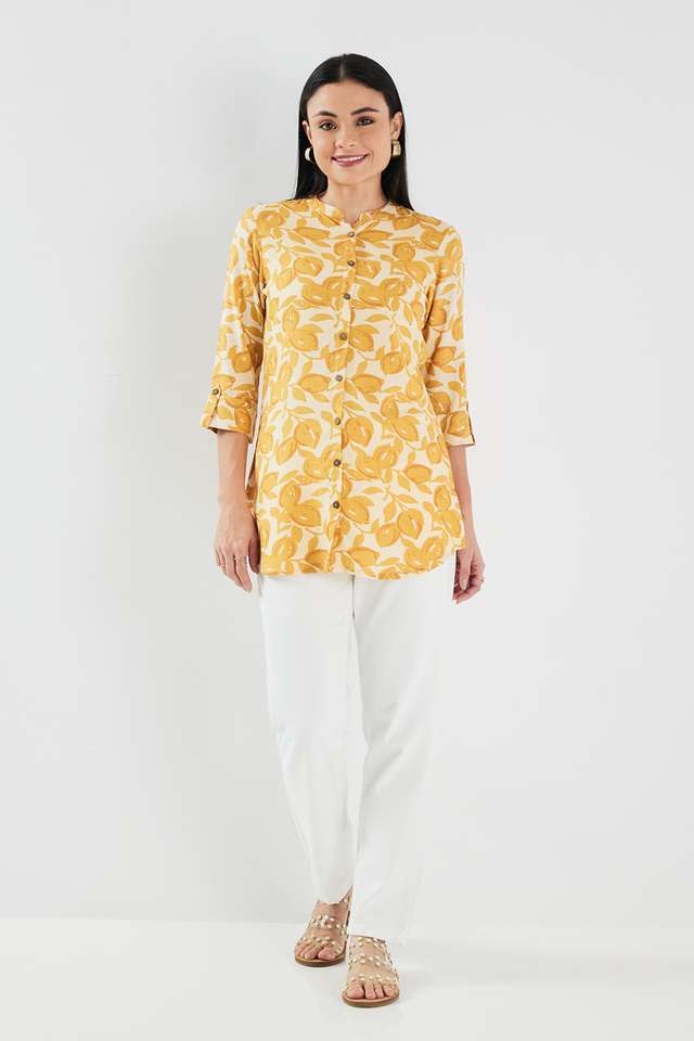 Printed-Rayon-Collared-Women-s-Tunic