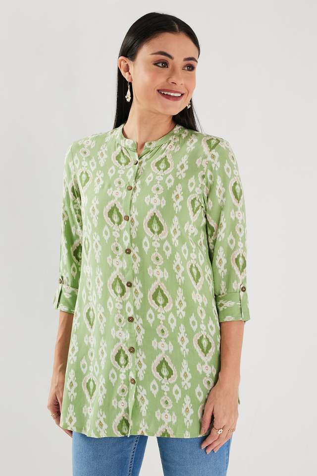Printed-Rayon-Collared-Women-s-Tunic