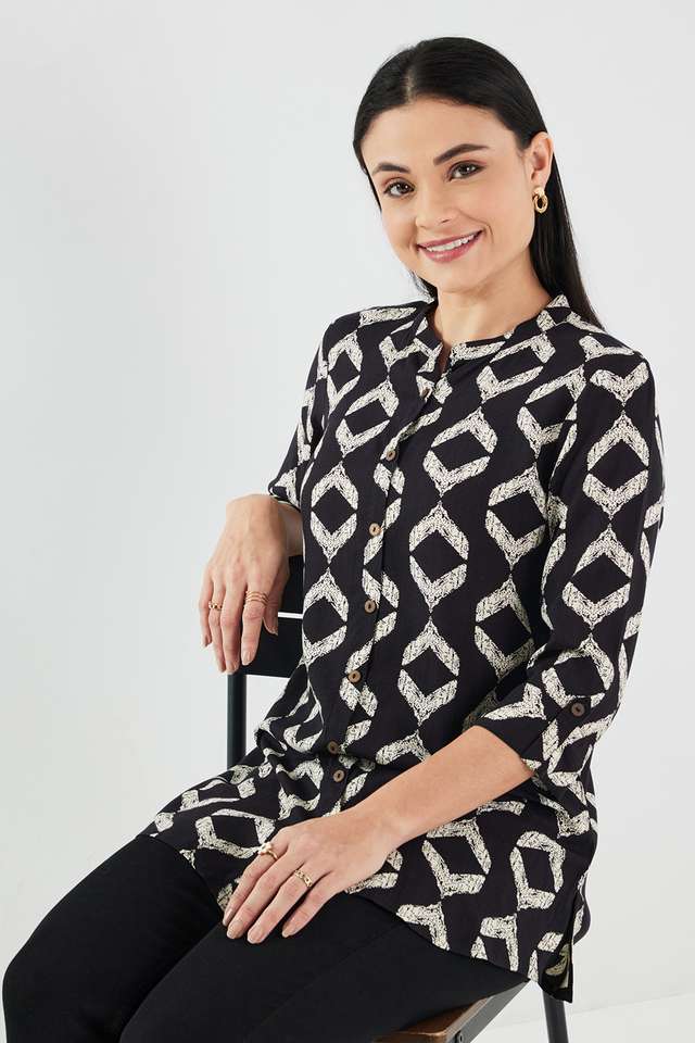 Printed-Viscose-Regular-Fit-Women-s-Tunic