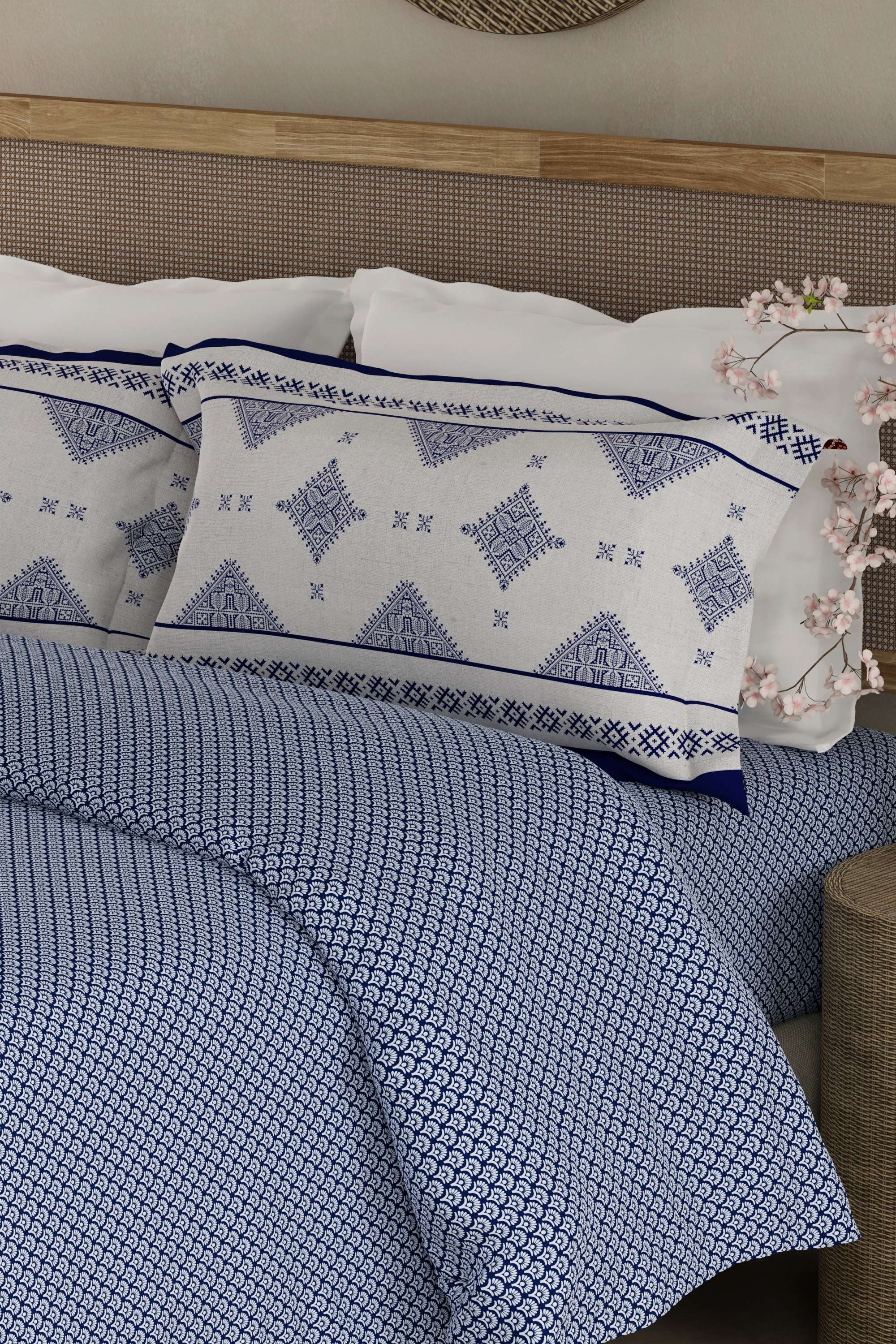 Heritage-Walk-200-TC-Cotton-King-Bedsheets-With-2-Pillow-Covers