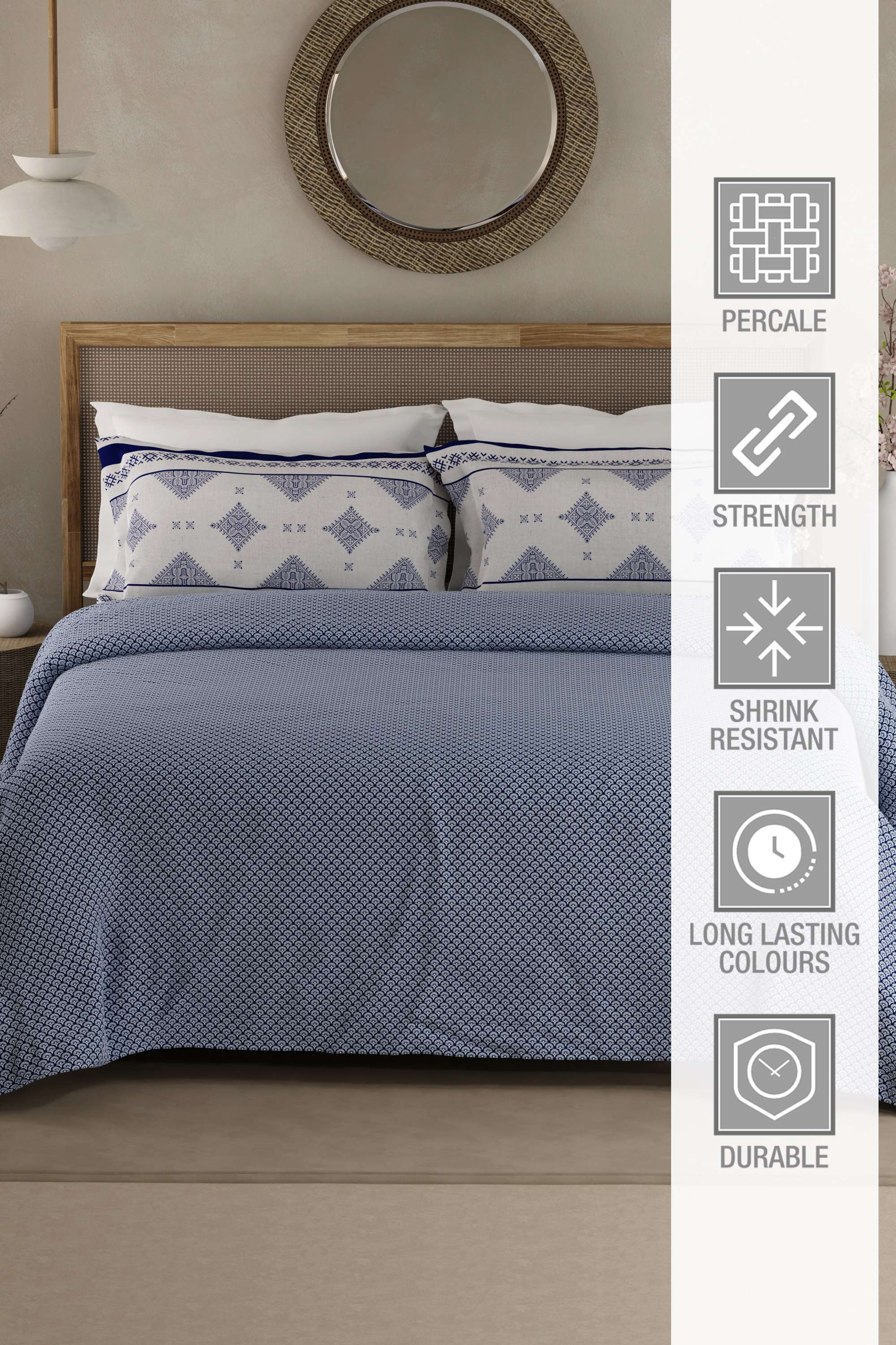 Heritage-Walk-200-TC-Cotton-King-Bedsheets-With-2-Pillow-Covers