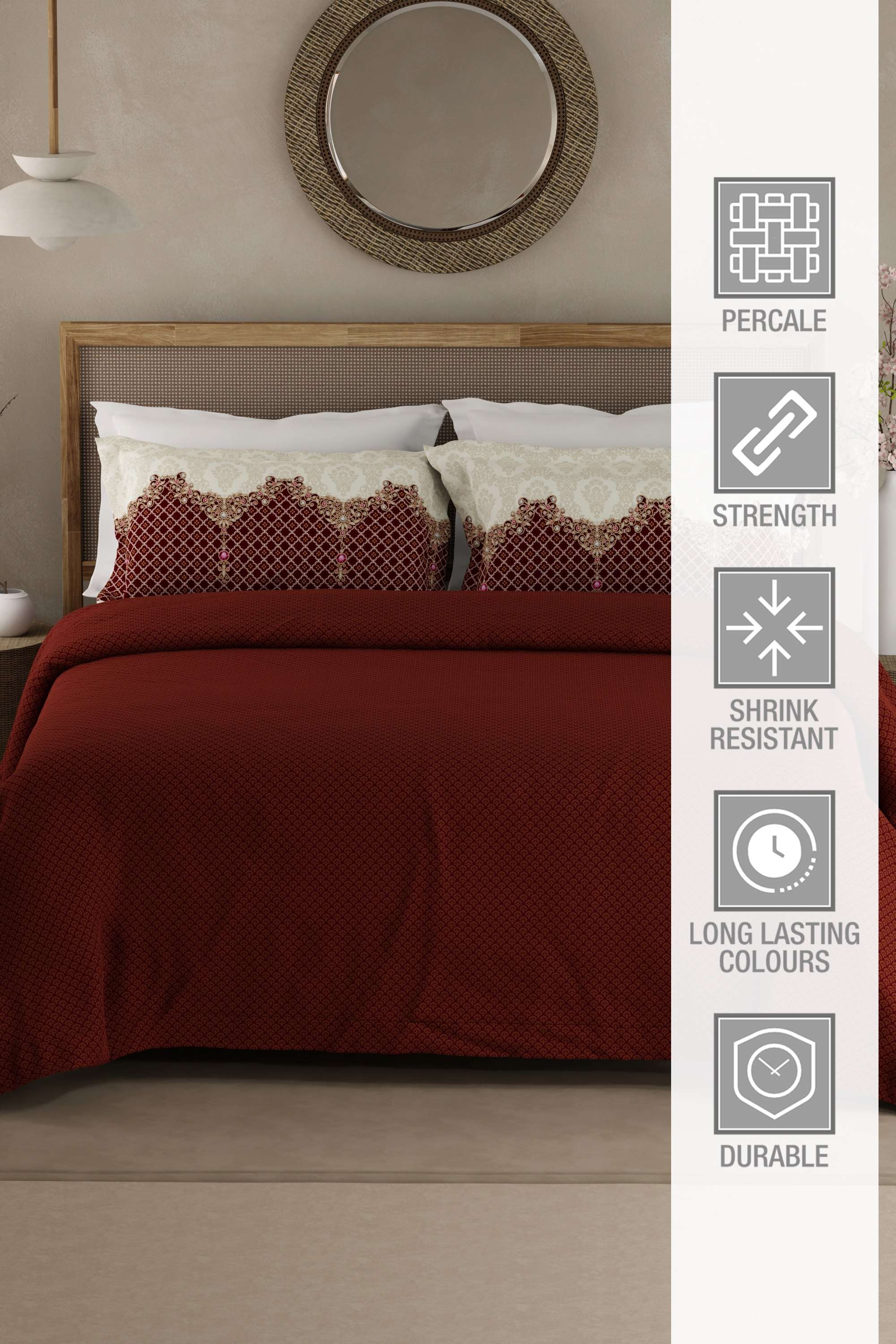 Heritage-Walk-200-TC-Cotton-King-Bedsheets-With-2-Pillow-Covers