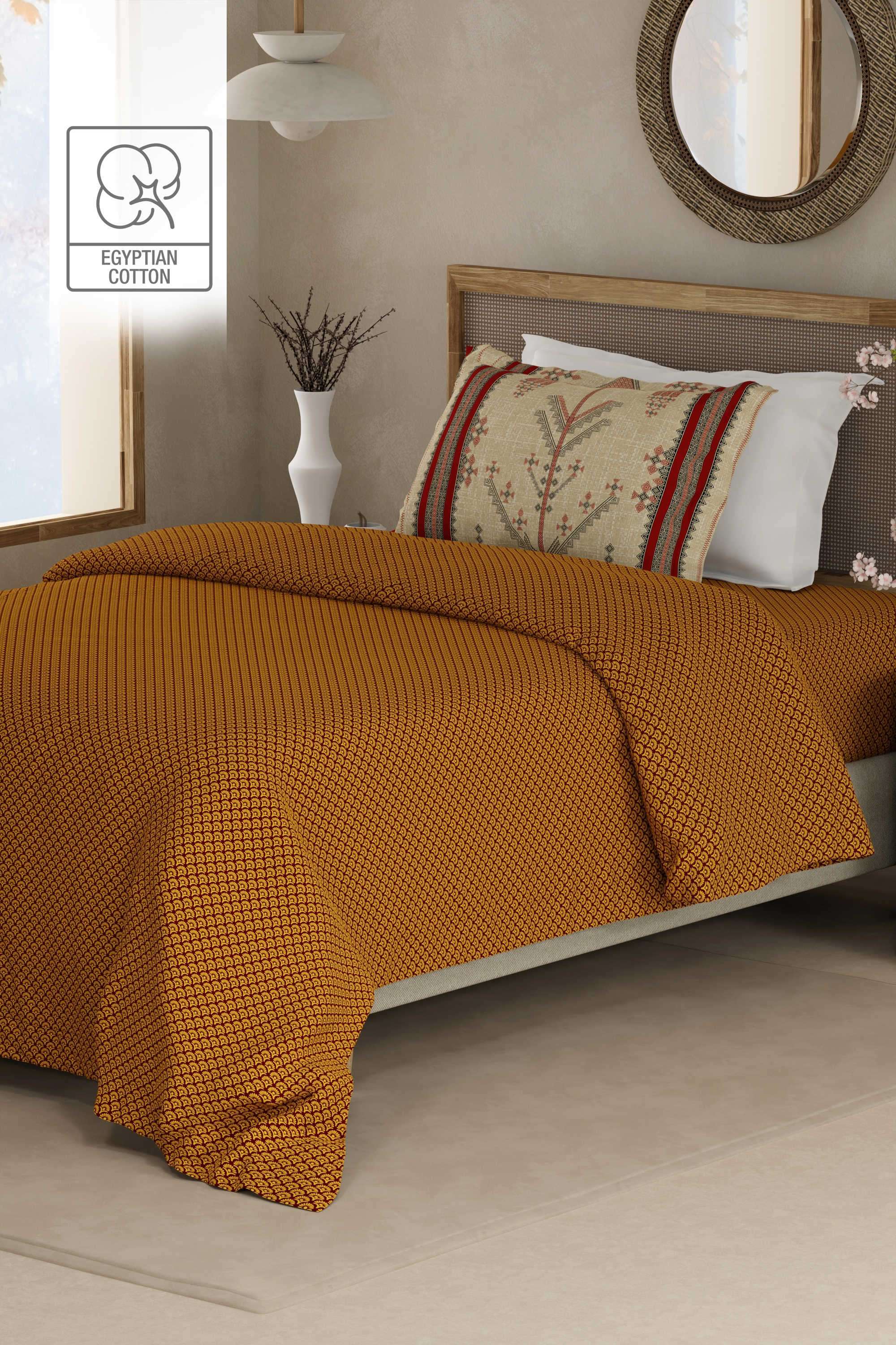 Heritage-Walk-200-TC-Cotton-Single-Bedsheet-With-1-Pillow-Cover