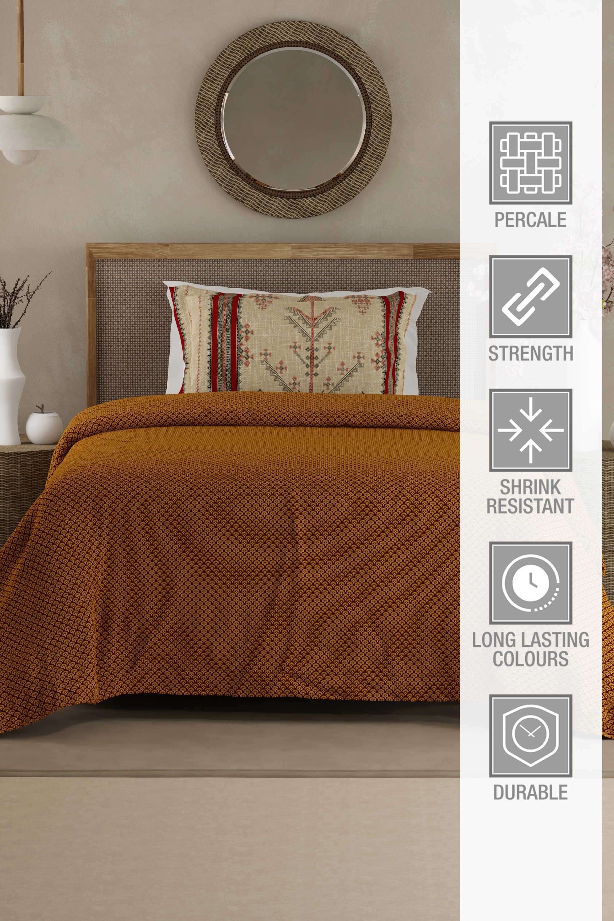 Heritage-Walk-200-TC-Cotton-Single-Bedsheet-With-1-Pillow-Cover