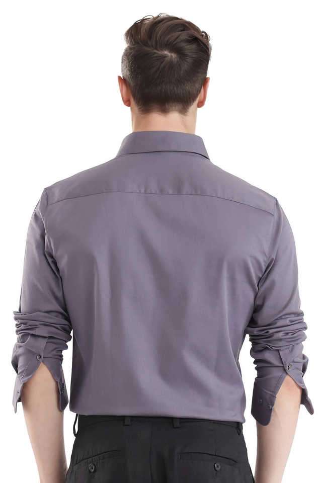 Solid-Cotton-Regular-Fit-Men-s-Casual-Wear-Shirt