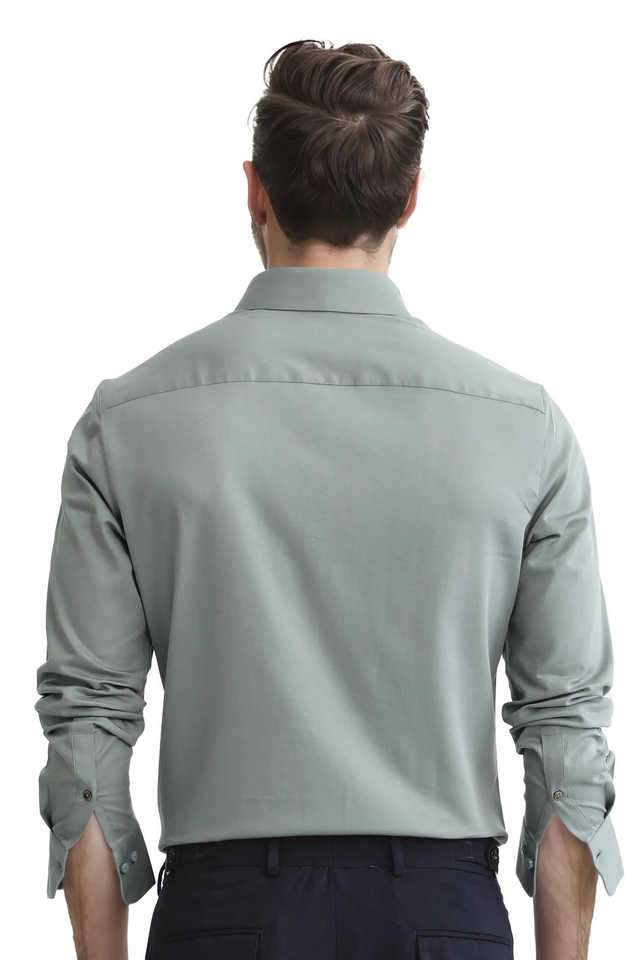 Solid-Cotton-Regular-Fit-Men-s-Casual-Wear-Shirt