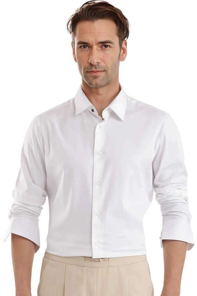 Solid-Cotton-Regular-Fit-Men-s-Casual-Wear-Shirt