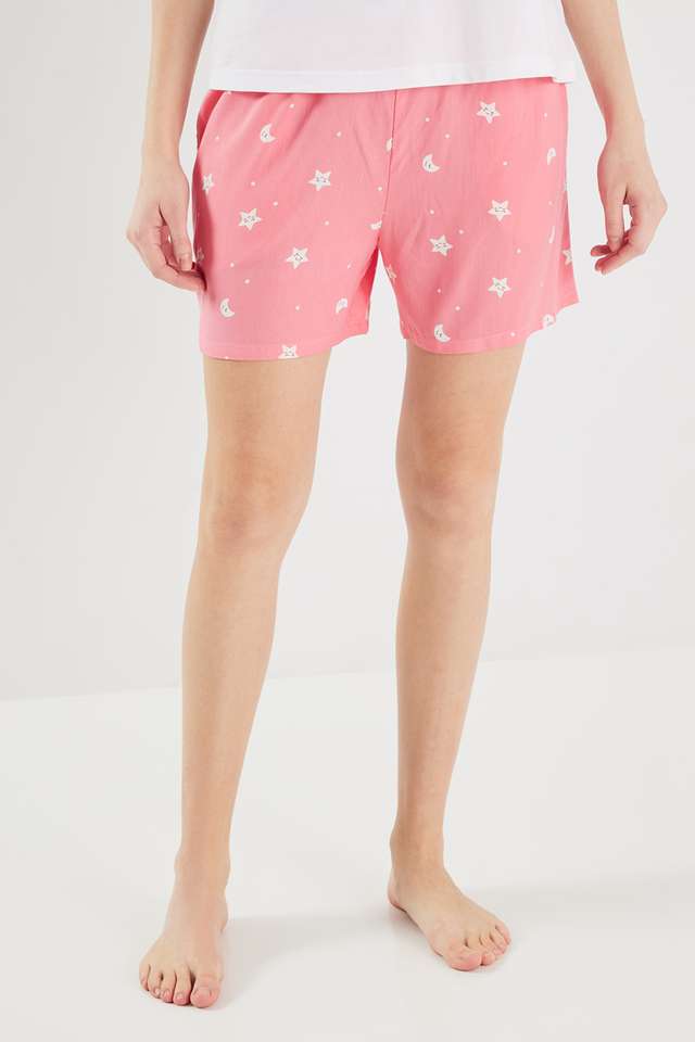 Mid-Thigh-Viscose-Women-s-Night-Wear-Shorts